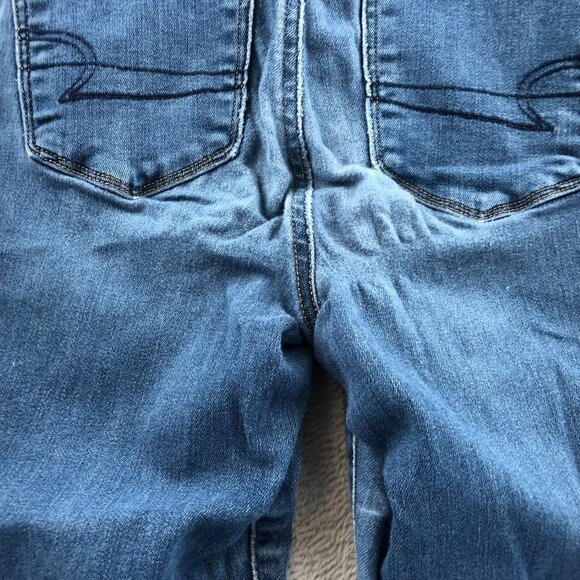 2 American Eagle Women Jeans Size 00 Lot Of Two Distressed Blue Denim Skinny Leg - Picture 11 of 16